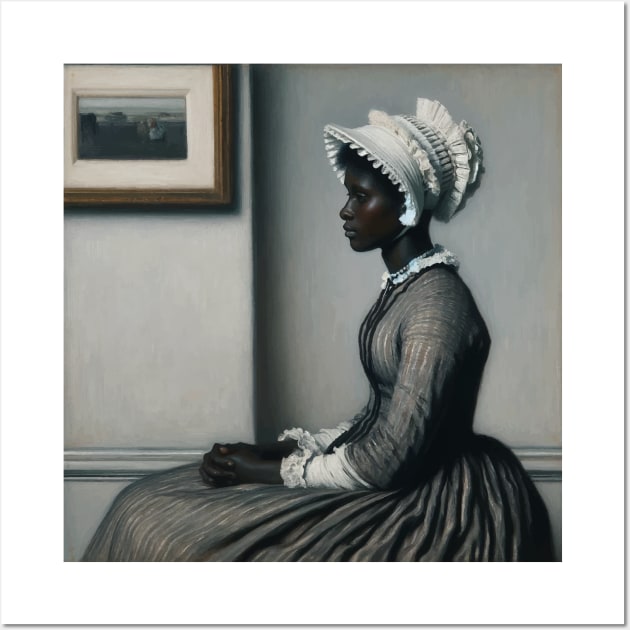Whistler's Mother Reimagined: Empowering Black History Month Wall Art by Edd Paint Something